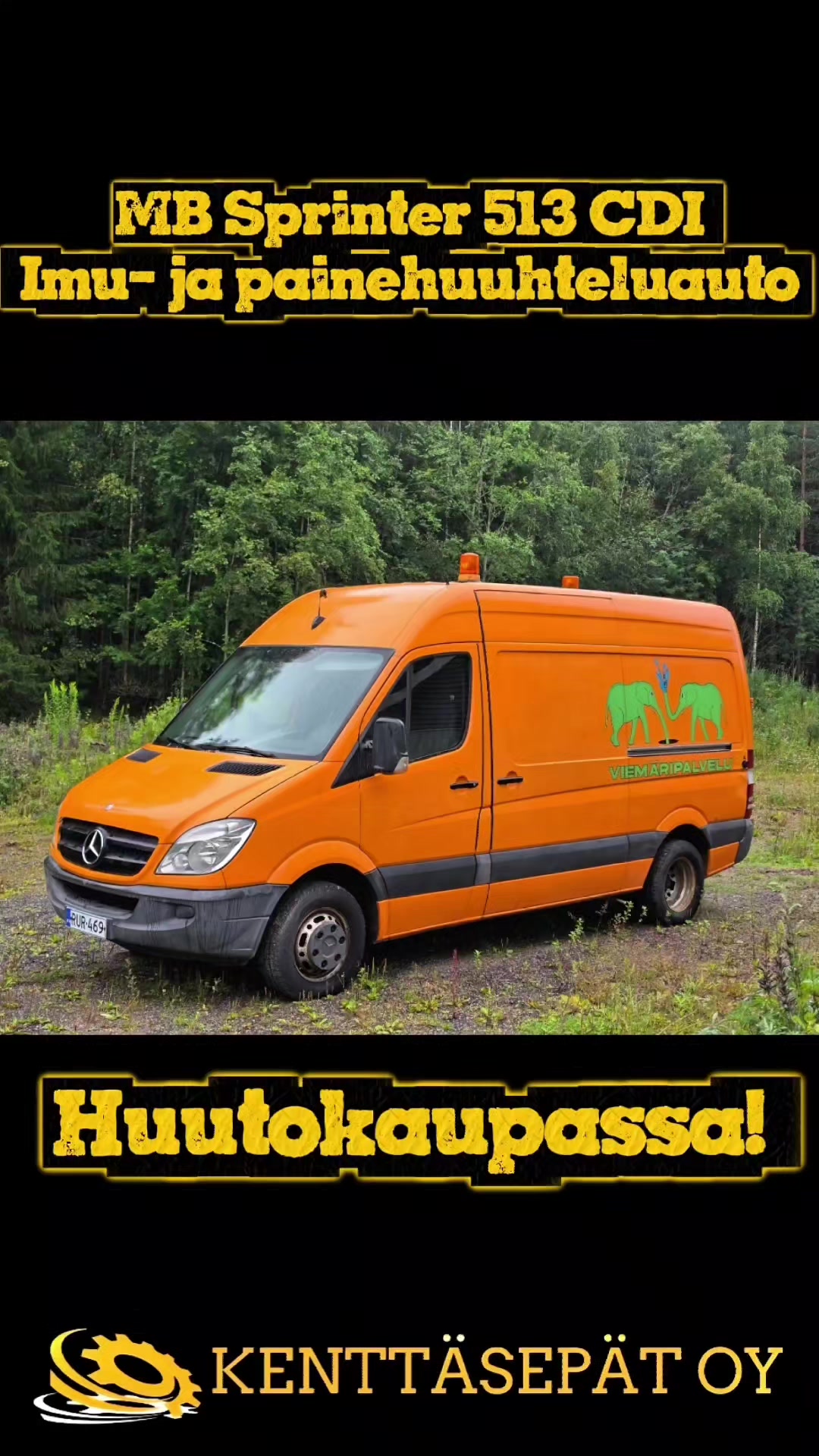 #Mercedesbenz #sprinter #huutokauppa #kenttäsepät #myykoneesi