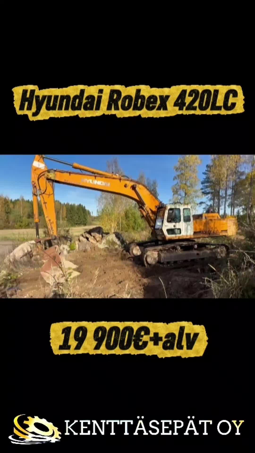 #Hyundai #Kaivinkone #Myydään #kenttäsepät #myykoneesi